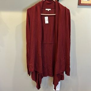 Maurice’s cranberry cardigan sweater